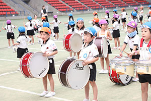 運動会予行　　年長組　鼓笛・C・Ｄ・Ｅ