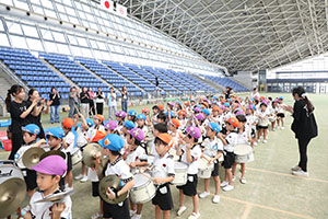 運動会予行　　年長組　鼓笛・C・Ｄ・Ｅ