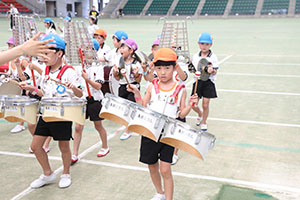 運動会予行　　年長組　鼓笛・C・Ｄ・Ｅ