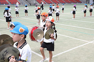 運動会予行　　年長組　鼓笛・C・Ｄ・Ｅ