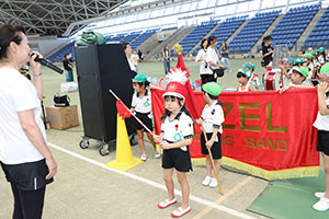 運動会予行　　年長組　鼓笛・A・B