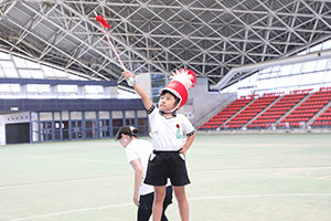 運動会予行　　年長組　鼓笛・A・B