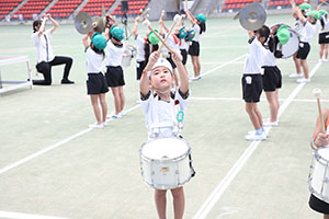 運動会予行　　年長組　鼓笛・A・B