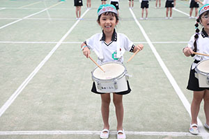 運動会予行　　年長組　鼓笛・A・B