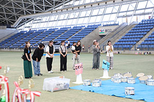 運動会予行　　年長組　鼓笛・A・B