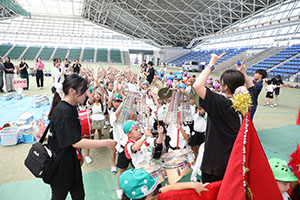 運動会予行　　年長組　鼓笛・A・B