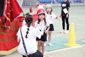 運動会予行　　年長組　鼓笛・A・B