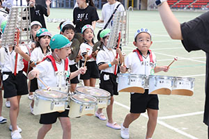 運動会予行　　年長組　鼓笛・A・B