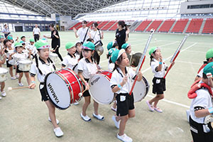 運動会予行　　年長組　鼓笛・A・B