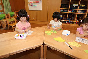 好きなお部屋で遊びました　2歳児クラス