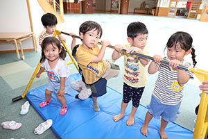 好きなお部屋で遊びました　2歳児クラス