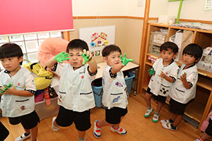 どんぐりの木の制作　ことり