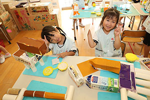 自由制作　動物を作ったよ　ひまわり