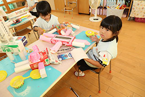 自由制作　動物を作ったよ　ひまわり