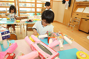 自由制作　動物を作ったよ　ひまわり