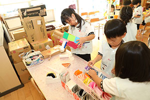 自由制作　動物を作ったよ　ひまわり