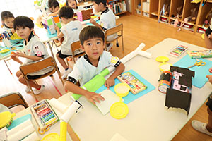 自由制作　動物を作ったよ　ひまわり