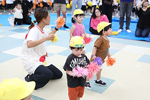2歳児クラス運動会　ーリズムー　ひよこ・あひる・ぺんぎん