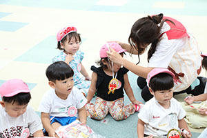 2歳児クラス運動会　ーリズムー　ひよこ・あひる・ぺんぎん