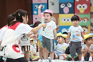 2歳児クラス運動会　ーかけっこー　ひよこ・あひる・ぺんぎん