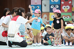 2歳児クラス運動会　ーかけっこー　ひよこ・あひる・ぺんぎん