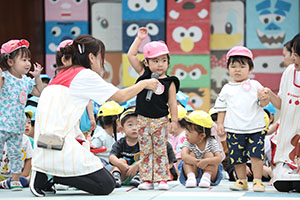 2歳児クラス運動会　ーかけっこー　ひよこ・あひる・ぺんぎん