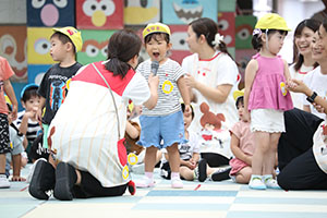 2歳児クラス運動会　ーかけっこー　ひよこ・あひる・ぺんぎん