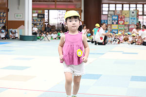 2歳児クラス運動会　ーかけっこー　ひよこ・あひる・ぺんぎん