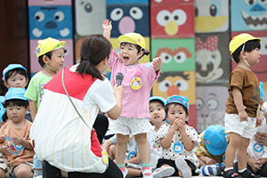 2歳児クラス運動会　ーかけっこー　ひよこ・あひる・ぺんぎん