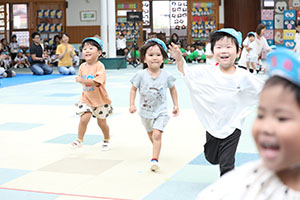 2歳児クラス運動会　ーかけっこー　ひよこ・あひる・ぺんぎん