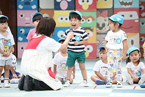 2歳児クラス運動会　ーかけっこー　ひよこ・あひる・ぺんぎん