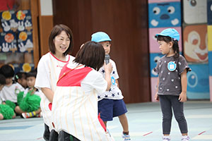 2歳児クラス運動会　ーかけっこー　ひよこ・あひる・ぺんぎん