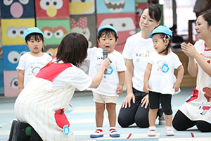 2歳児クラス運動会　ーかけっこー　ひよこ・あひる・ぺんぎん