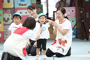 2歳児クラス運動会　ーかけっこー　ひよこ・あひる・ぺんぎん