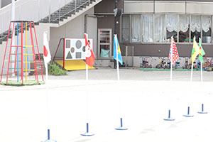 運動会　かけっこの活動　年少