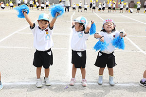 運動会　リズム活動　年少