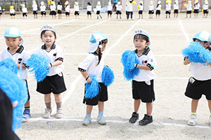 運動会　リズム活動　年少