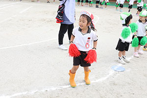 運動会　リズム活動　年少