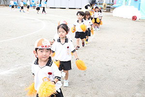 運動会　リズム活動　年少
