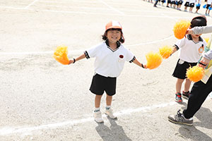 運動会　リズム活動　年少