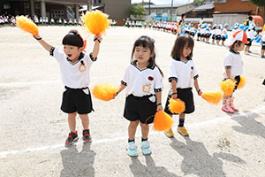 運動会　リズム活動　年少