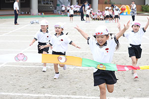 運動会　かけっこの活動　年中