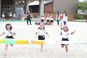 運動会　かけっこの活動　年中