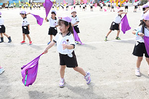 運動会　リズム活動　年中