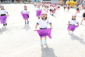 運動会　リズム活動　年中