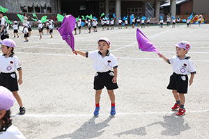 運動会　リズム活動　年中