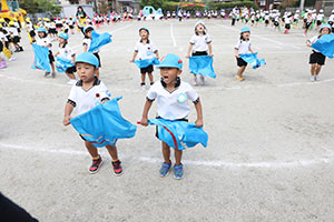 運動会　リズム活動　年中