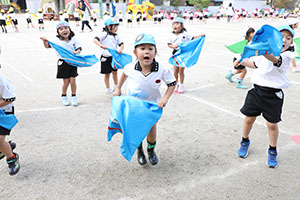 運動会　リズム活動　年中