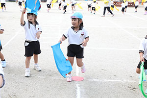 運動会　リズム活動　年中