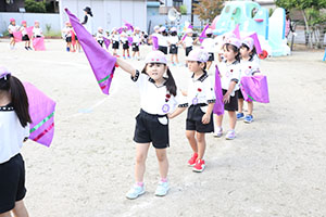 運動会　リズム活動　年中